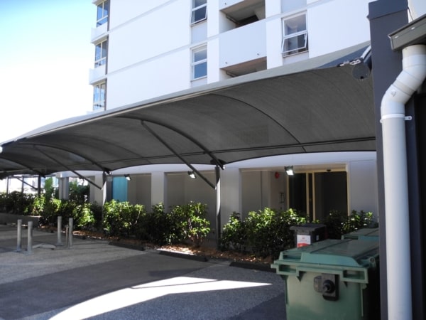 Curved Roof Shade Structure